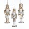 KSA Pack of 24 Silver and White Nutcracker Christmas Ornaments 15.75"